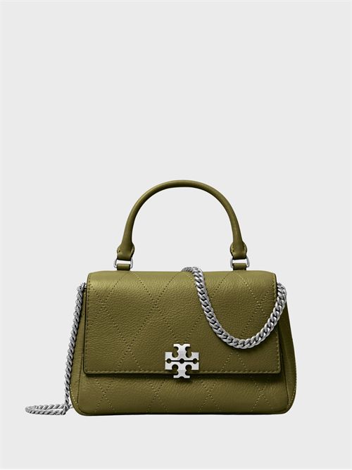 Mini Charlie Quilted Pebbled Leather Top-Handle Bag TORY BURCH | 186032325